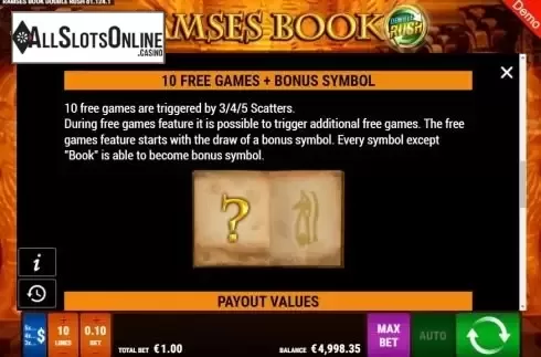 Paytable 3
