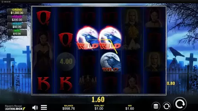 Raven's Reveal slot screenshot 3