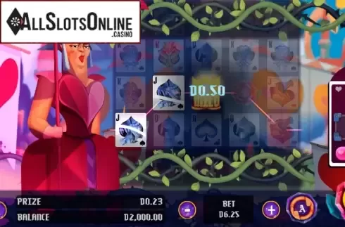 Win Screen 2. Red Queen in Wonderland from Triple Cherry