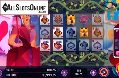 Win Screen 1. Red Queen in Wonderland from Triple Cherry