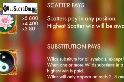 Paytable 3. Rich panda from Genesis