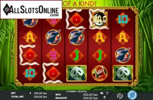 Win screen. Rich panda from Genesis