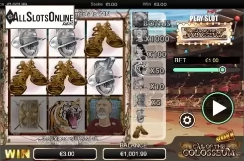 Win screen. Scratch Call of the colosseum from NextGen