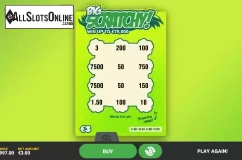 Game Screen 3. Scratchy Big from Hacksaw Gaming