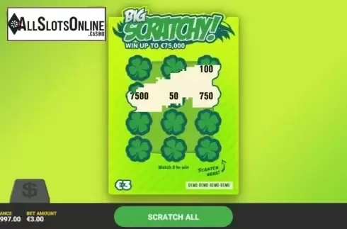 Game Screen 2. Scratchy Big from Hacksaw Gaming