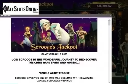 Paytable 1. Scrooge's Jackpot from Leander Games