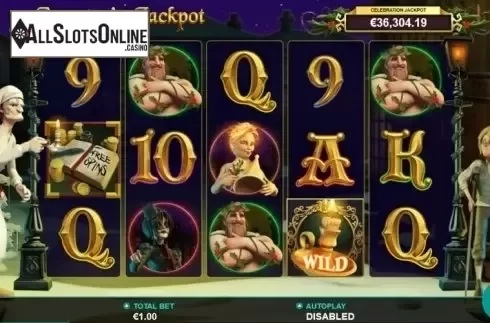 Game Workflow screen. Scrooge's Jackpot from Leander Games