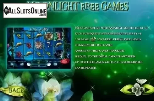 Paytable 3. Secrets of the Amazon from Playtech