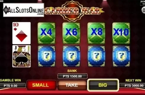 Gamble game screen 2. Spartan from Spadegaming