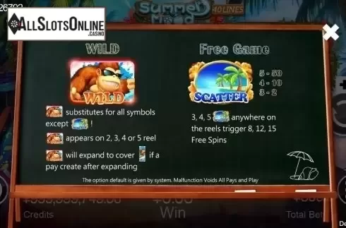 Wild & Scatter. Summer Mood from CQ9Gaming
