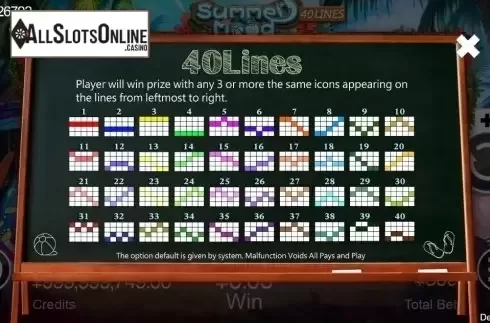 Lines. Summer Mood from CQ9Gaming