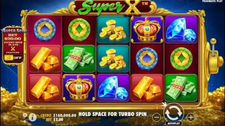 Super X slot screenshot 1