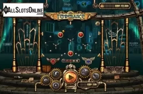 Bonus game screen. Temperance from Old Skool Studios