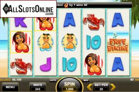 Win Screen 2. Tini Bikini from Spin Games