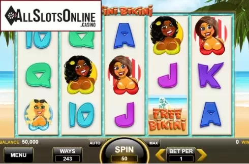 Reel Screen. Tini Bikini from Spin Games