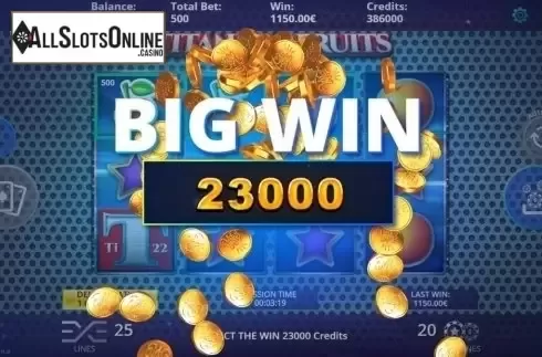 Big Win. Titanium Fruits from DLV