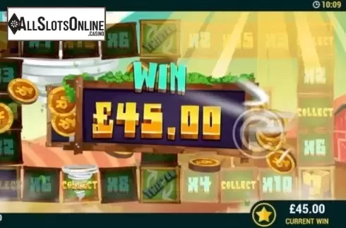 Win Screen (mobile). Twistin ReSpins from Intouch Games