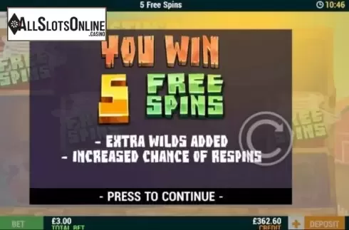 Free Spins (mobile). Twistin ReSpins from Intouch Games