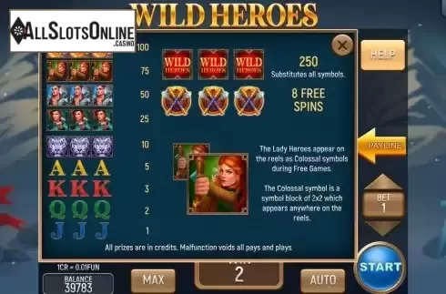 Pay Table screen