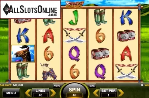 Reel Screen . Wild Warrior from Spin Games
