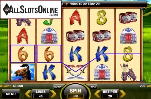 Win Screen 2. Wild Warrior from Spin Games