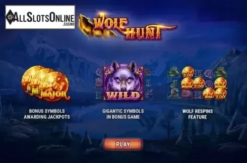 Start Screen. Wolf Hunt from GameArt