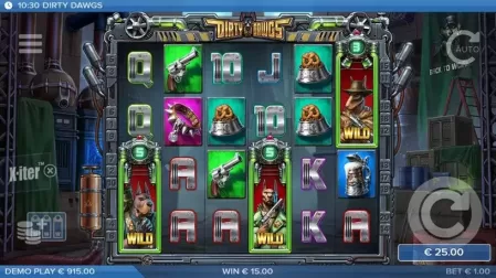 Dirty Dawgs of Nitropolis slot screenshot 2
