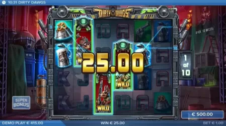Dirty Dawgs of Nitropolis slot screenshot 5
