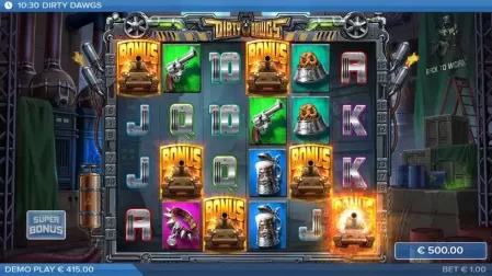 Dirty Dawgs of Nitropolis slot screenshot 3