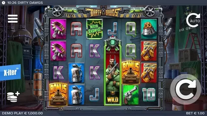 Dirty Dawgs of Nitropolis slot screenshot 
