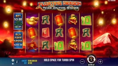 Floating Dragon – Year of the Snake slot screenshot 1