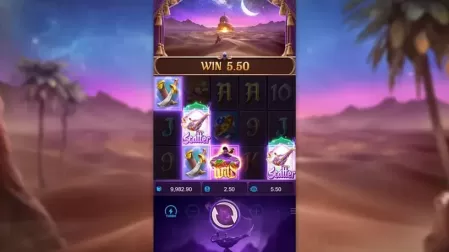 Genie's 3 Wishes slot screenshot 1