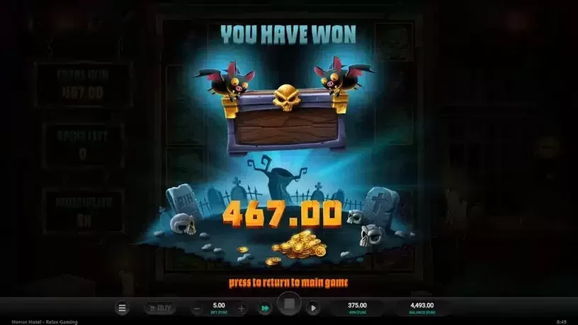 Horror Hotel slot screenshot 8