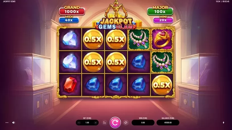 Jackpot Gems Claw slot screenshot 2