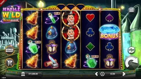 Jekyllz Wild Ultranudge slot screenshot 1