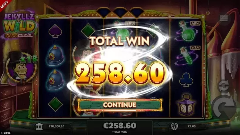 Jekyllz Wild Ultranudge slot screenshot 8