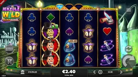 Jekyllz Wild Ultranudge slot screenshot 2