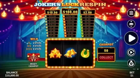 Joker's Luck Respin slot screenshot 1