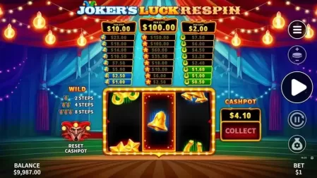Joker's Luck Respin slot screenshot 3