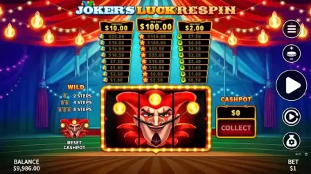 Joker's Luck Respin slot screenshot 4