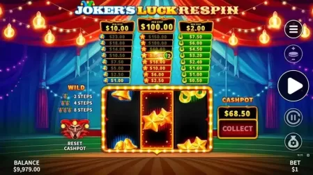 Joker's Luck Respin slot screenshot 5