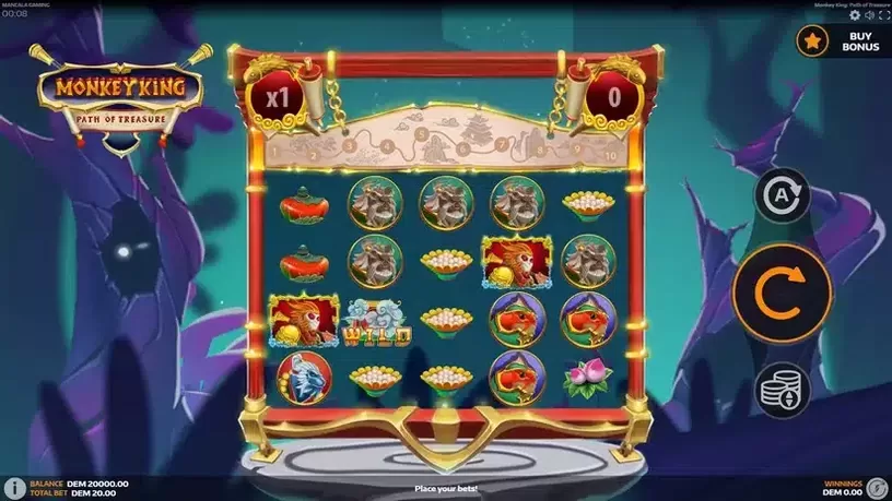 Monkey King: Path of Treasure slot screenshot 1