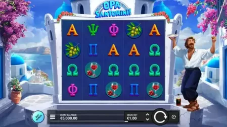Opa Santorini slot screenshot 1