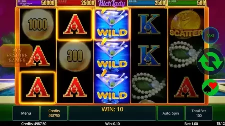 Rich Lady Deluxe slot screenshot 4