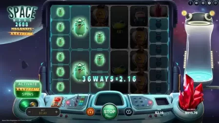 Space Wars XXXtreme Megaways slot screenshot 4