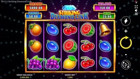 Striking Diamond: Running Wins slot screenshot 1