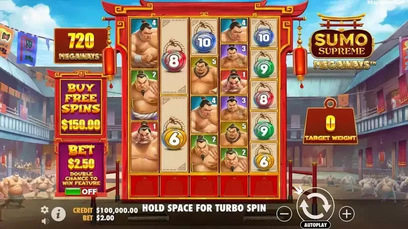 Sumo Supreme Megaways slot screenshot 1