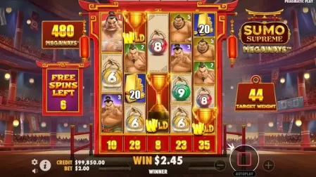Sumo Supreme Megaways slot screenshot 4