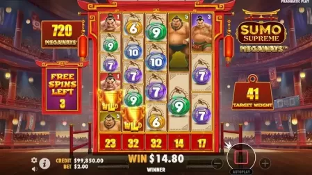Sumo Supreme Megaways slot screenshot 5