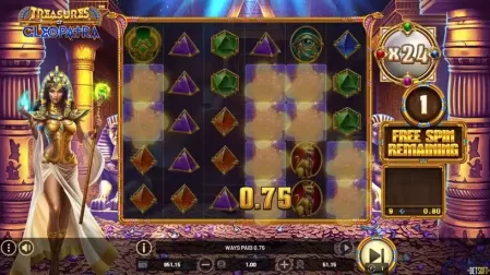 Treasures of Cleopatra slot screenshot 5